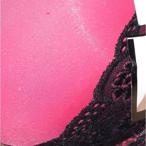 Youmita Red 40D Floral Lace Overlay Plunge Bra NWT - Picture 5 of 8